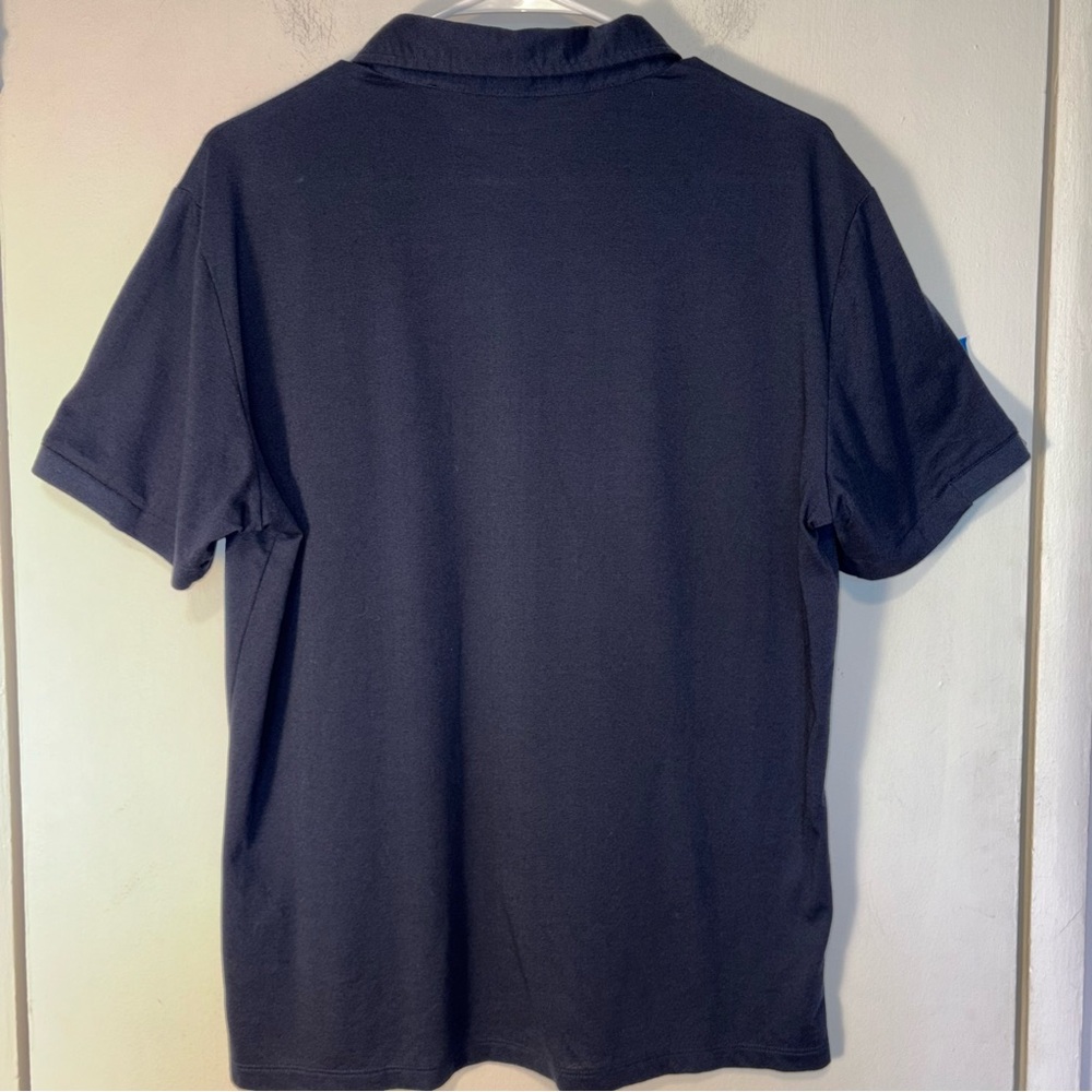 Robert Barakett Cotton Blend Short Sleeve Navy Polo Shirt Men’s Size M - Picture 2 of 6